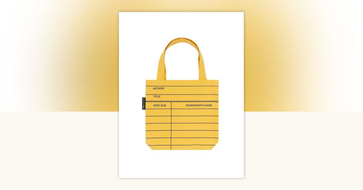 Library Card (Yellow) Mini Tote Bag by Out of Print: 9780593277096 ...