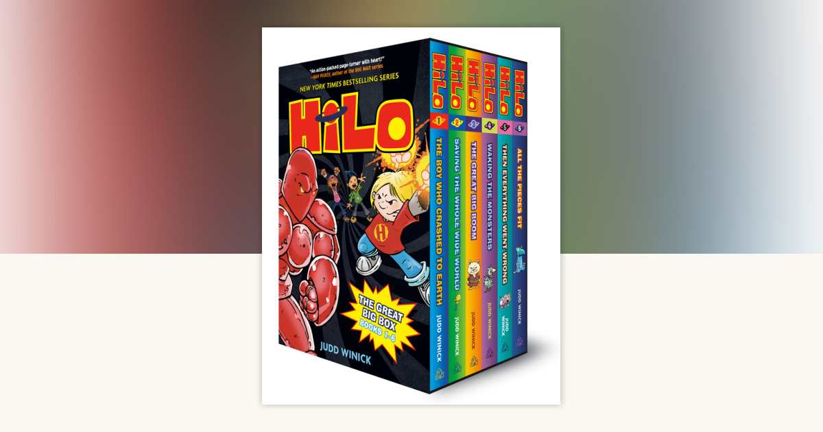 HiLo 洋書コミック 6冊セット Amazon.com: Hilo: The Great Big Box (Books 1-6): (A Graphic Novel